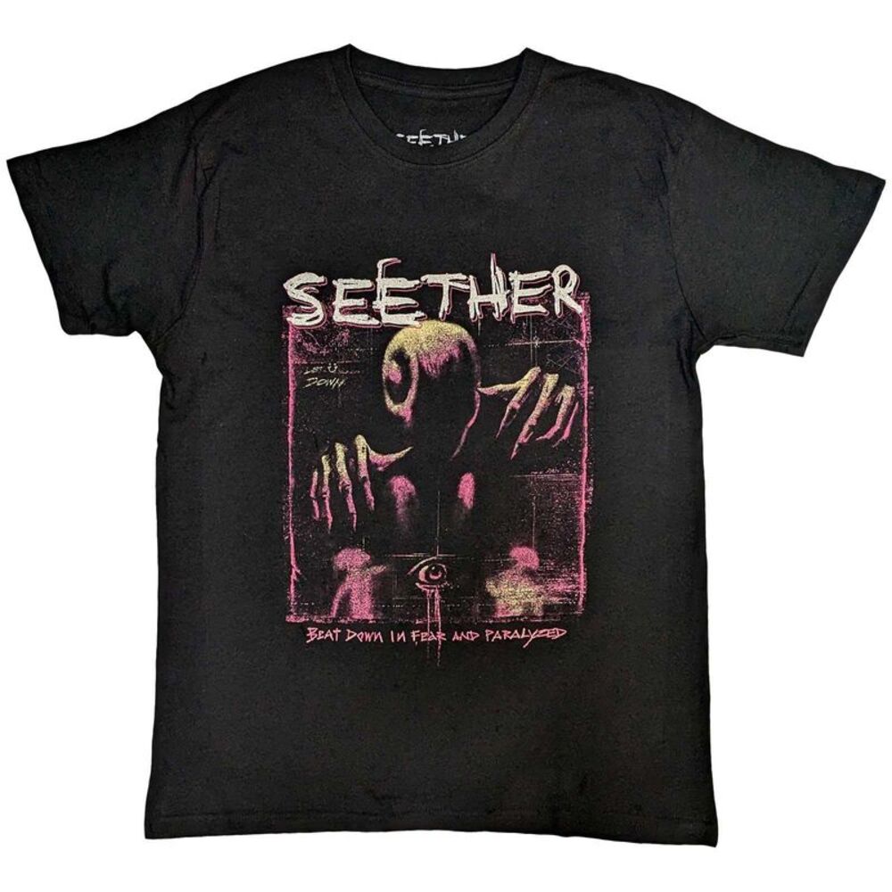 Seether Unisex Adult Beat Down T-Shirt / Black